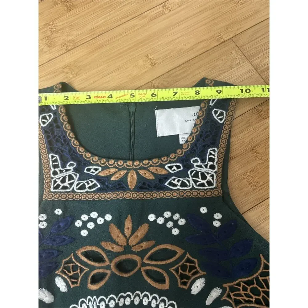 J.O.A. Urban Outfitters Embroidered Tank Dress Soft Girl Indie Cottagecore Sz M - Picture 5 of 9